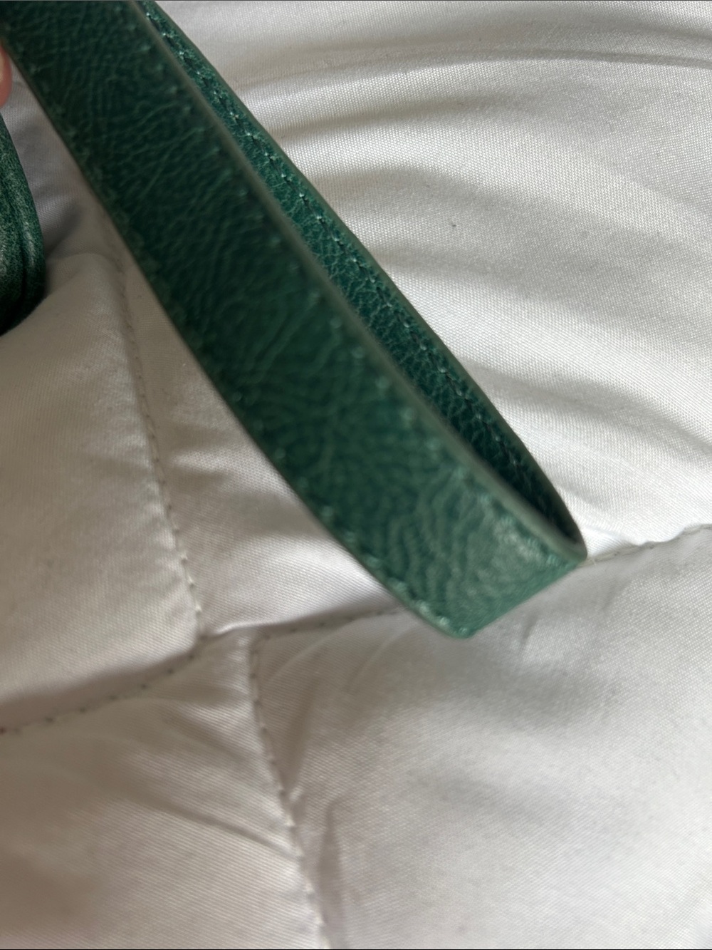 Thirty One Green Leather Wristlet Clutch -NWOT - Picture 5 of 8
